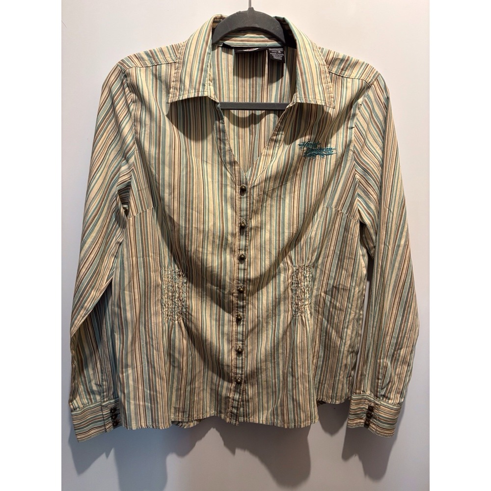 Harley Davidson Burton Up Shirt Women's Size Large